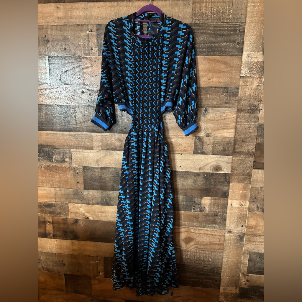 Gracia Black And Blue Dress